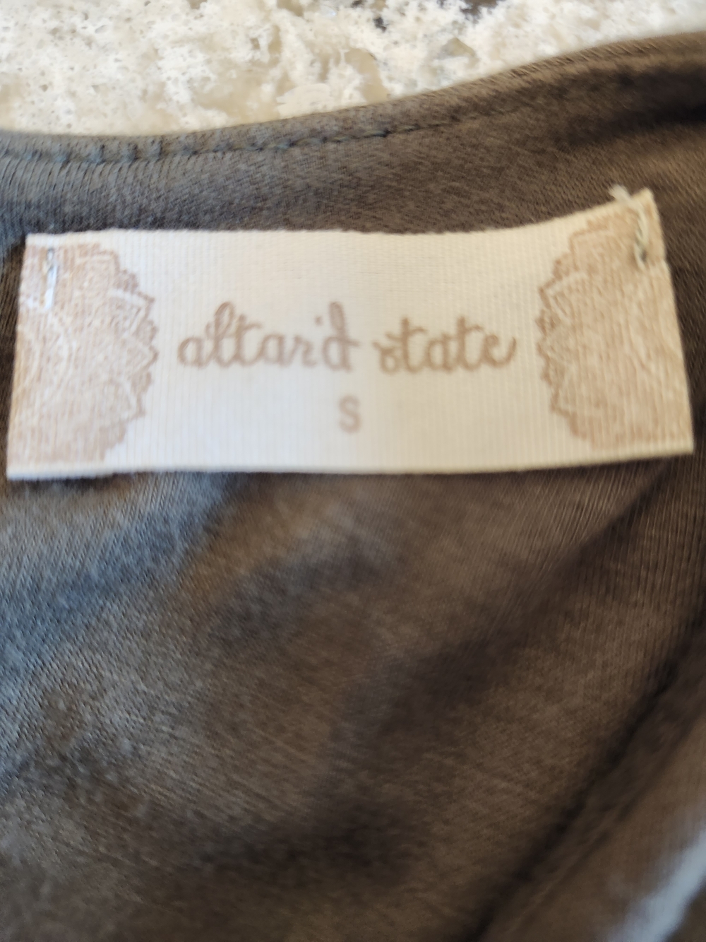 Altar'd State Olive Asymmetrical Hem Swing Dress - Picture 3 of 3